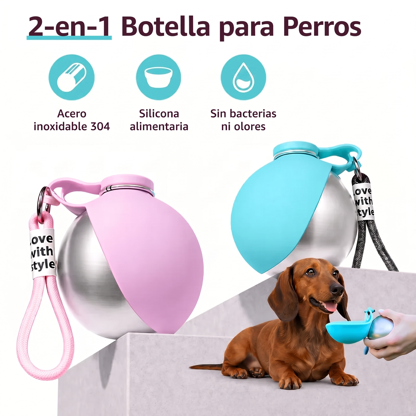 Botella Portátil para Perros